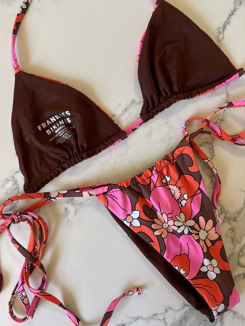 Frankie’s bikinis floral bikini set